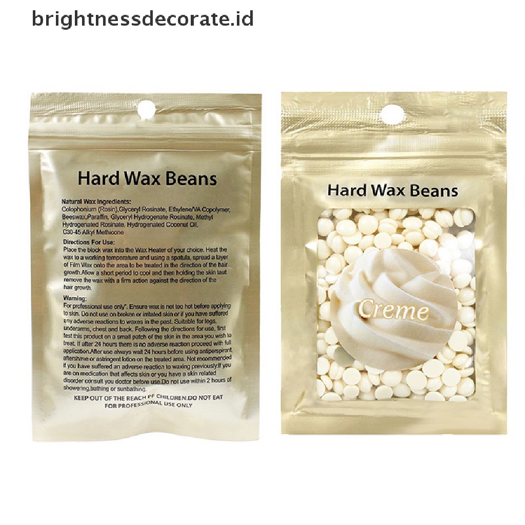 [Birth] 25gwax beans No Strip Depilatory Hot Film Hard Wax Pelet Waxing Penghilang Bulu [ID]