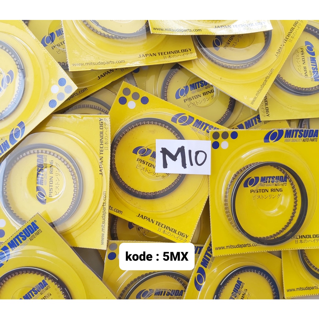 Ring Piston Mitsuda MIO Sporty / MIO Soul / Mio Smile / FINO Karbu / Nouvo os 50 - 200 dan STD /  Ri