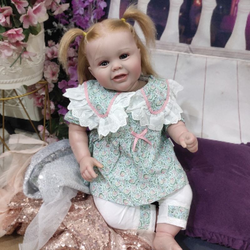 Boneka Reborn Bayi Realistis Jumbo 60 cm super lucu Premium
