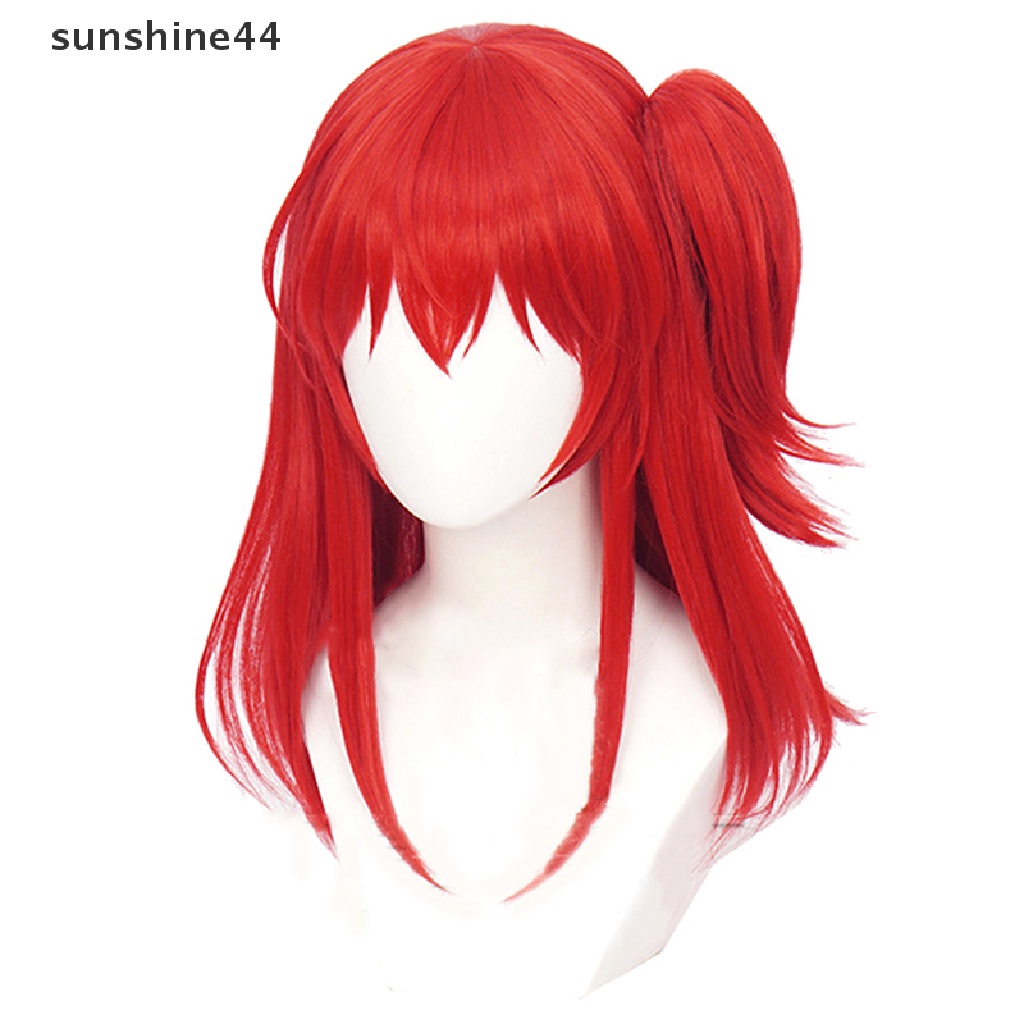 Sunshine Anime Bocchi The Rock Cosplay Gotou Hitori Cosplay Rambut Palsu Merah Panjang 50cm.