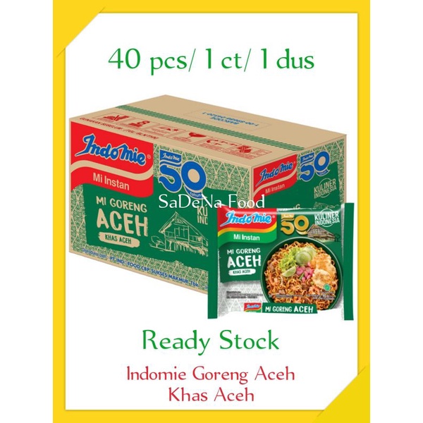 

Indomie Goreng Aceh 40pcs/1ct/1dus