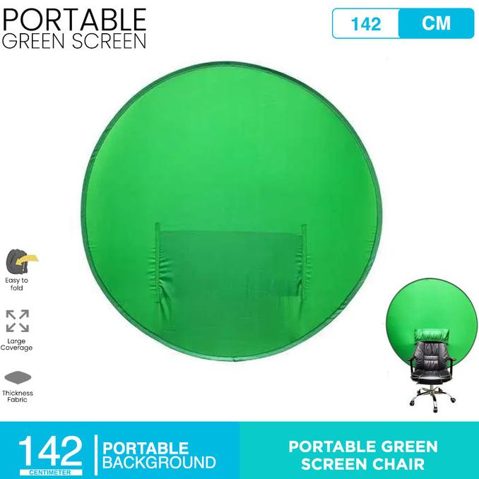 Portable Green Screen Chair for Background Screen - 142CM