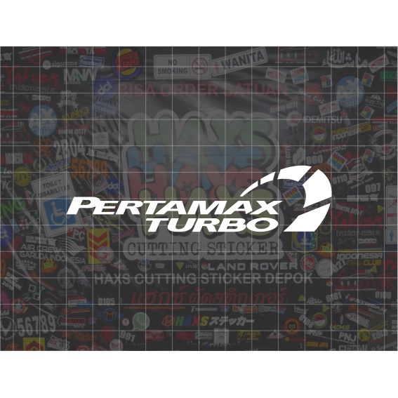 Cutting Sticker Pertamax Turbo Ukuran 10 Cm