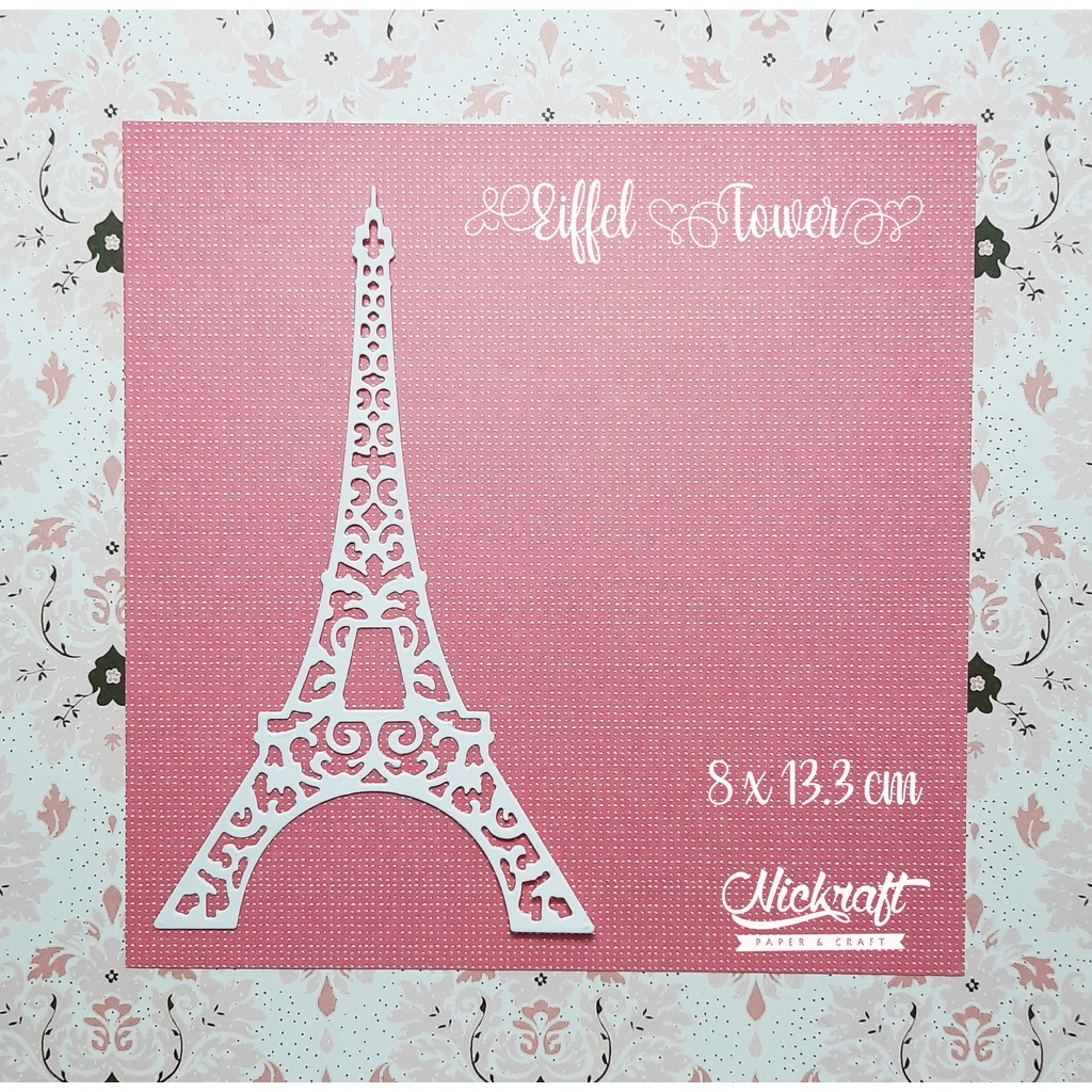 

EIFFEL TOWER - HIASAN SCRAPBOOK LABEL FRAME HATI LOVE CINTA HEART