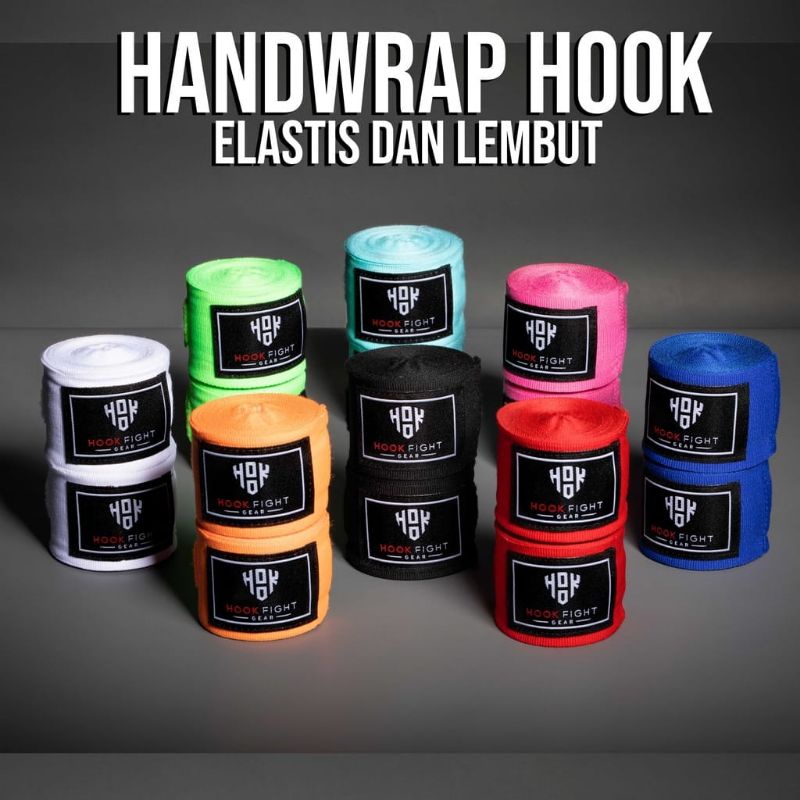 Hook handwrap hand wrap boxing bandage pembalut tangan tinju mma muaythai