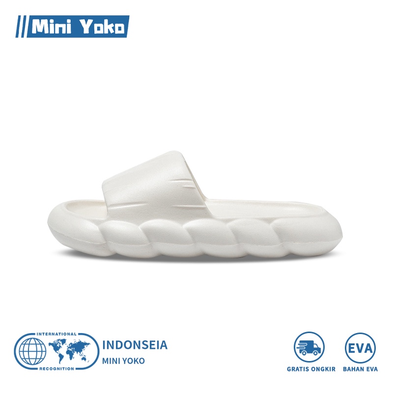 Mini Yoko Sandal jelly wanita import korea terbaru 2022 Sendal rumah murah lucu awan Sandal selop karet anak perempuan Anti Slip Elastic Empuk EVA Sandal kamar mandi