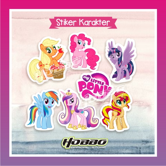 

1 Set - Mini Stiker Lucu Karakter Jungle My Little Pony - Cute Sticker Character