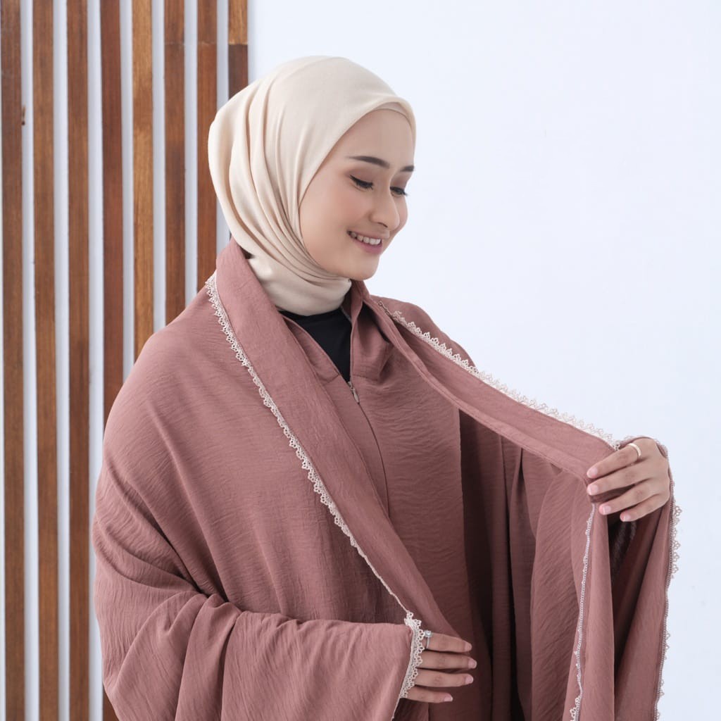 ALMAHIRA - Mukena Dewasa Polos Crinkle Airflow 3in1 Premium Mewah Jumbo TERBARU