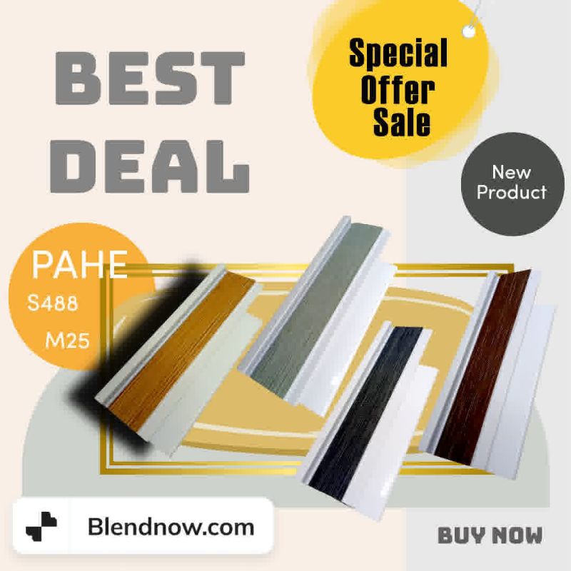 PAKET HEMAT BATANGAN FIBER 4CM PLUS MINIMALIS/BATANGAN PIGURA S 488+S 25