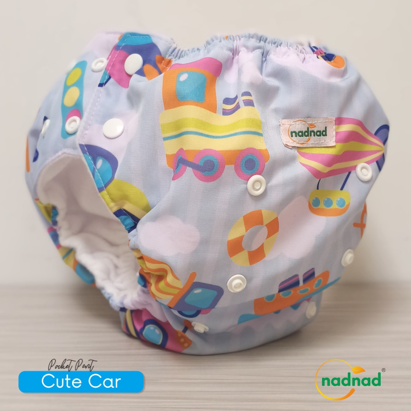 Clodi Bayi NadNad by Sakina Pocket Pants 7-25 kg Clody Kain Celana Popok Cuci Ulang