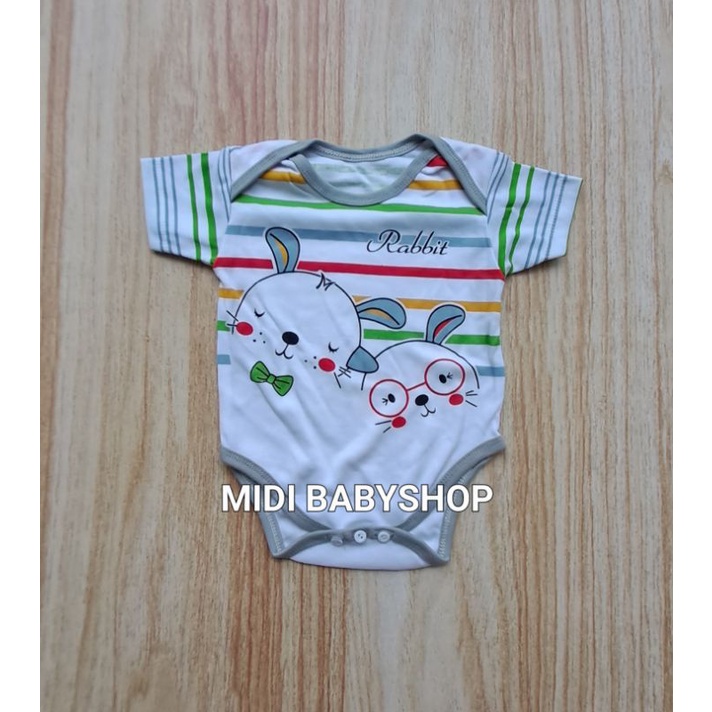 Jumper bayi pendek motif animal lucu SNI