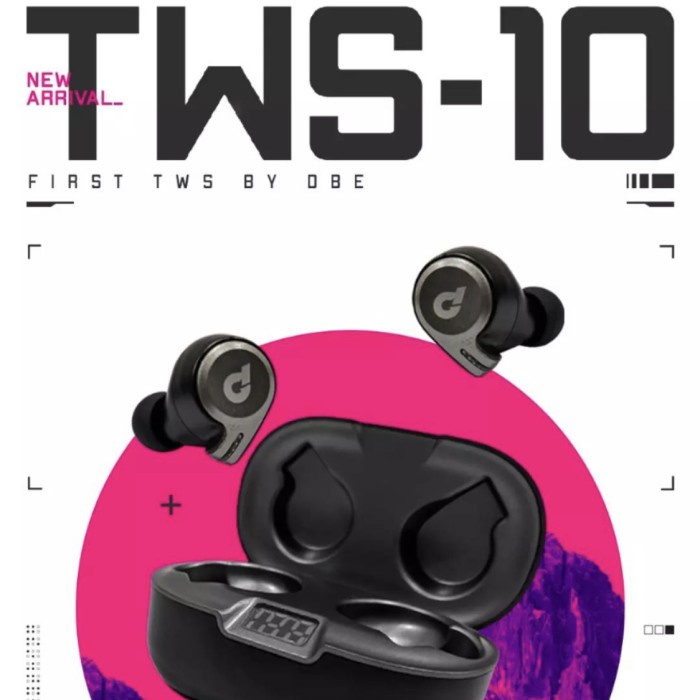 DBE TWS10 TRUE WIRELESS EARPHONE BLUETOOTH 5.0 HIGH FIDELITY TWS