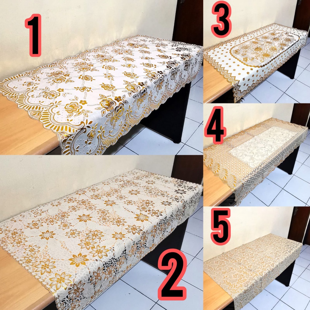 KUP - COD MURAH TAPLAK MEJA TAMU D3 PERSEGI PANJANG  ANTI AIR 60 X 100 CM D3