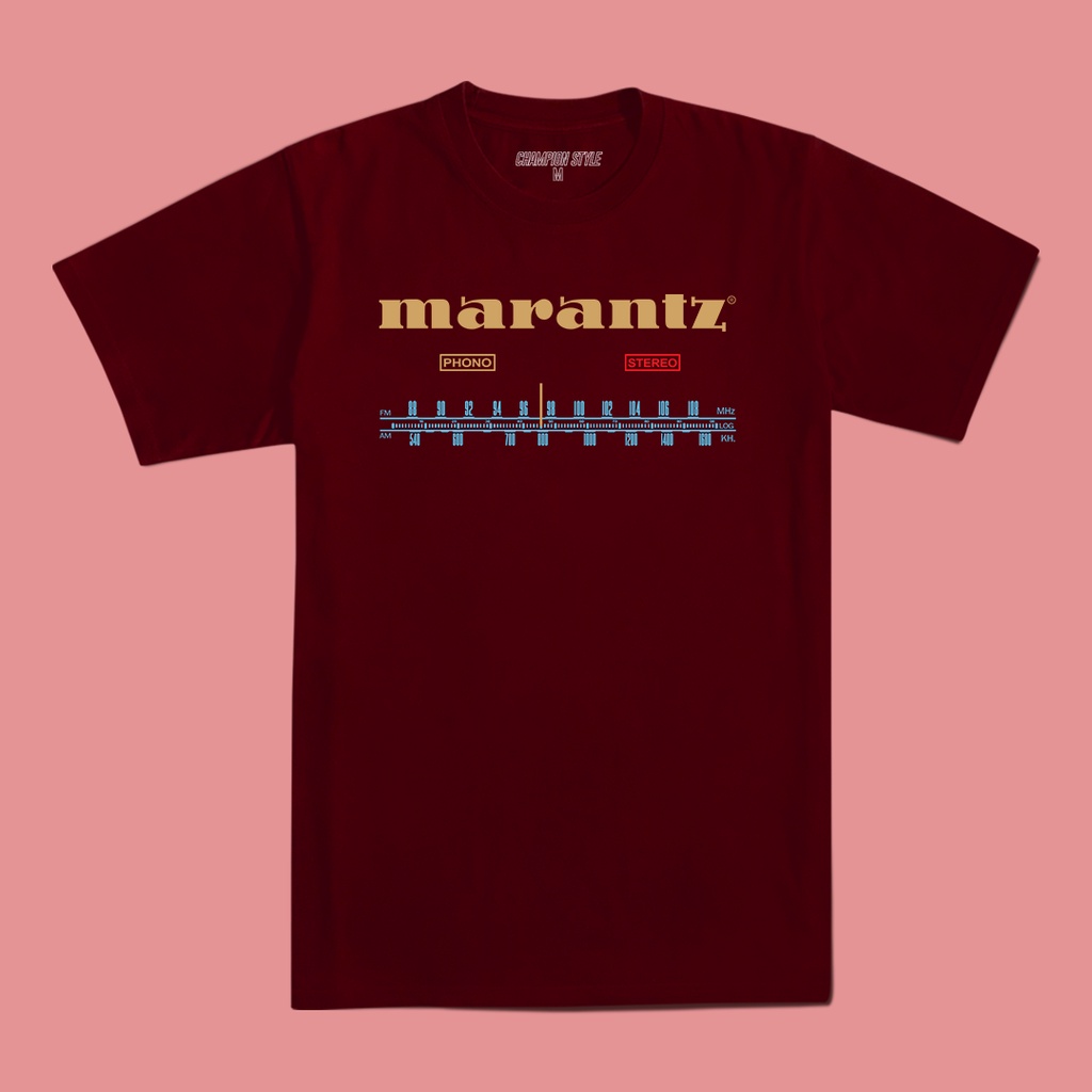 Baju Kaos Tshirt Tee Marantz Turntable Pemutar Piringan Hitam Vintage