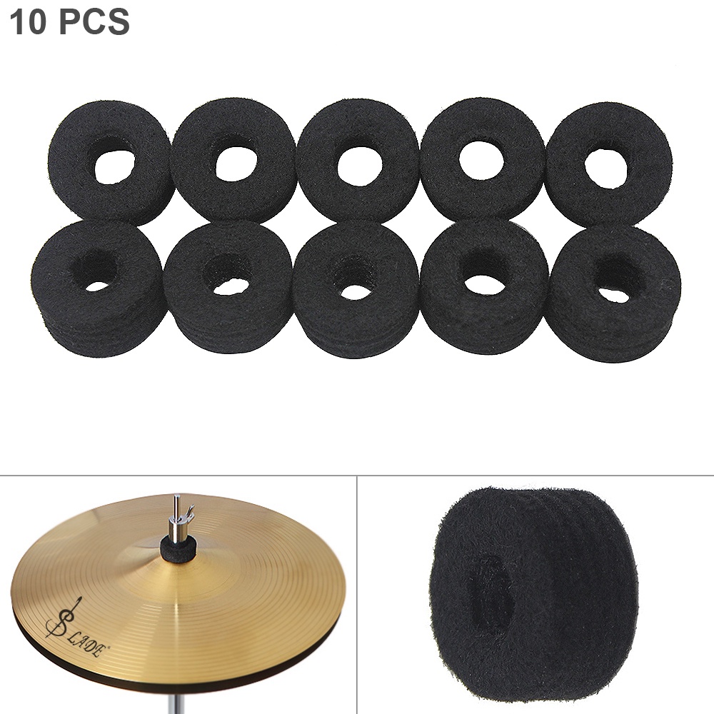 10pcs/lot Simbal Felt Pads Menebal Perlindungan Pad Perkusi Aksesoris Kit