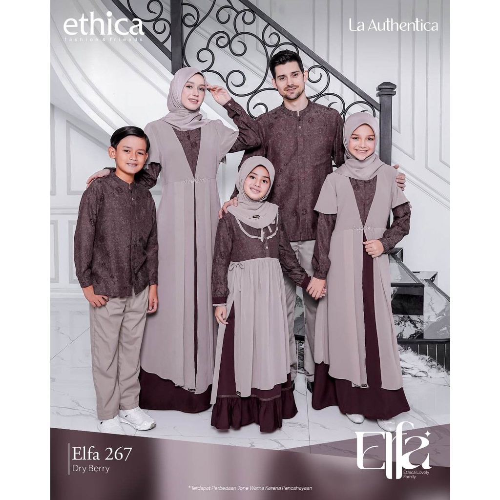 ELFA -267 Dry Berry / Sarimbit Ethica 2023 / Fashion Muslim