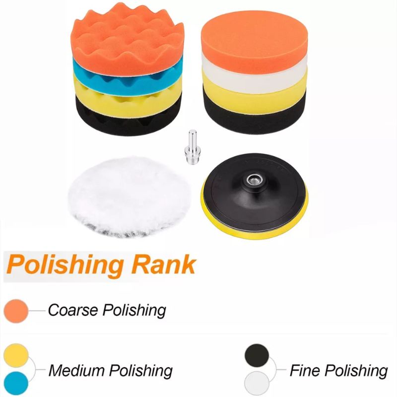 Nuansa - Busa Pad Alat Poles Bodi Motor Mobil 3 Inch Wol Buffer Waxing Polishing Wheel 3 Inch