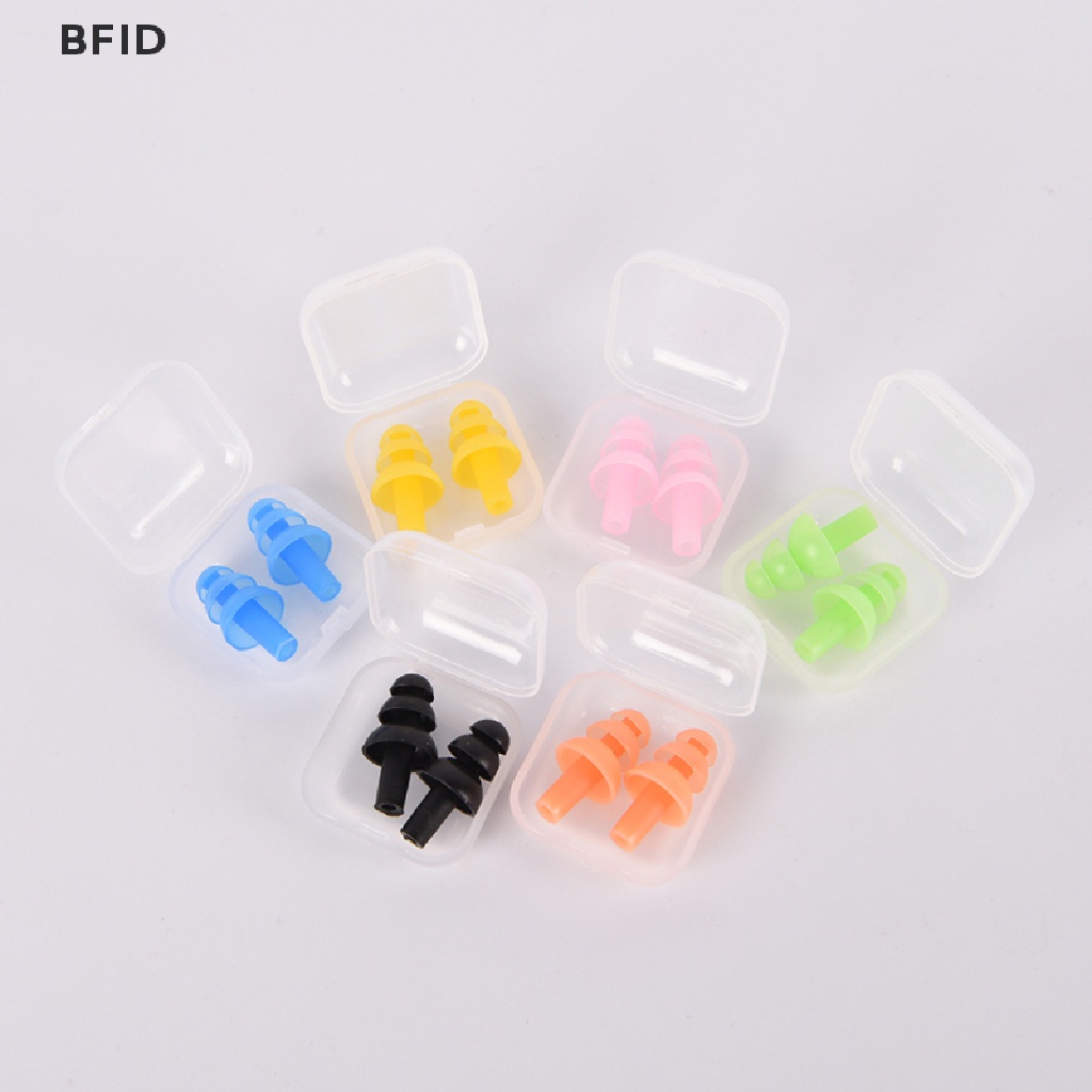 [BFID] Penyumbat Telinga Silikon Lembut Reusable Ear Plugs Sleep Swimming Work Noise reduction [ID]