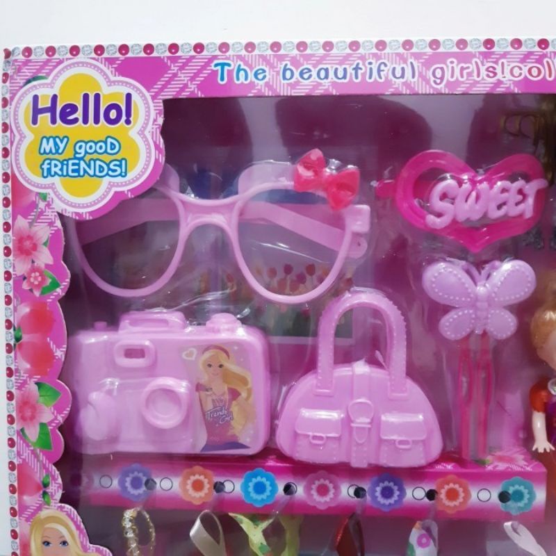 Mainan Set Boneka Couple Figur - Action Figure Anak Perempuan Cewek Edukatif