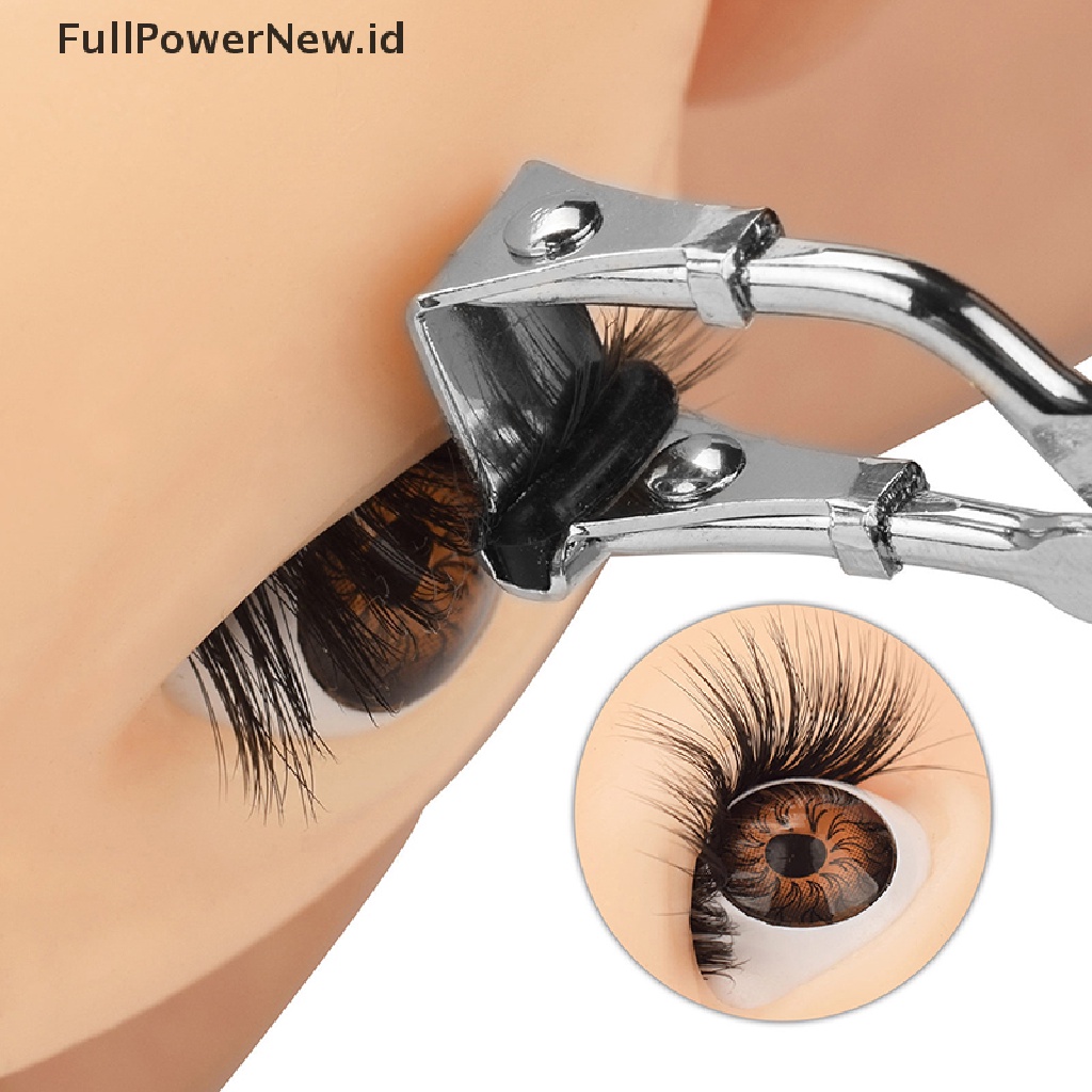 Power 1Pc Penjepit Bulu Mata Logam Keriting Alami Kosmetik Klip Eye Lash Curling Aplikator ID