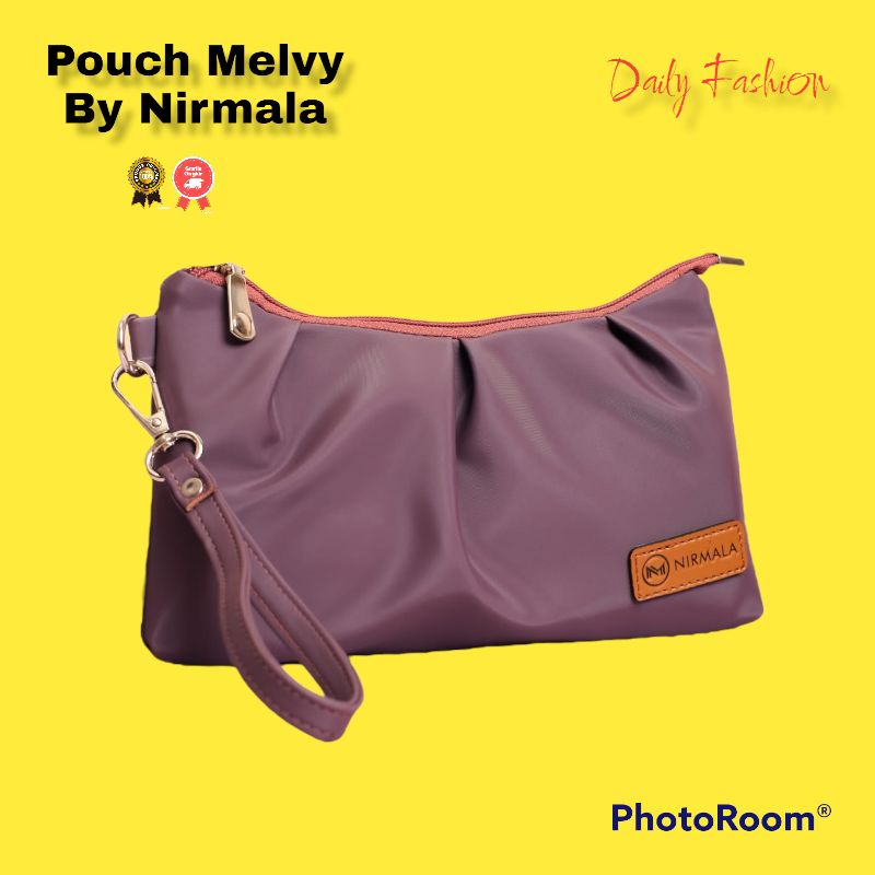 POUCH MELVI BY NIRMALA BAHAN CHOCOLY ANTI AIR PREMIUM WATERPROOF