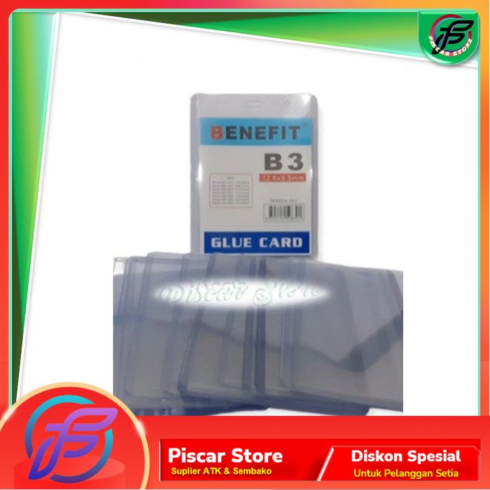 

Name Tag Plastik ID B3 - BENEFIT Card Case Uk. B3 1 PCS