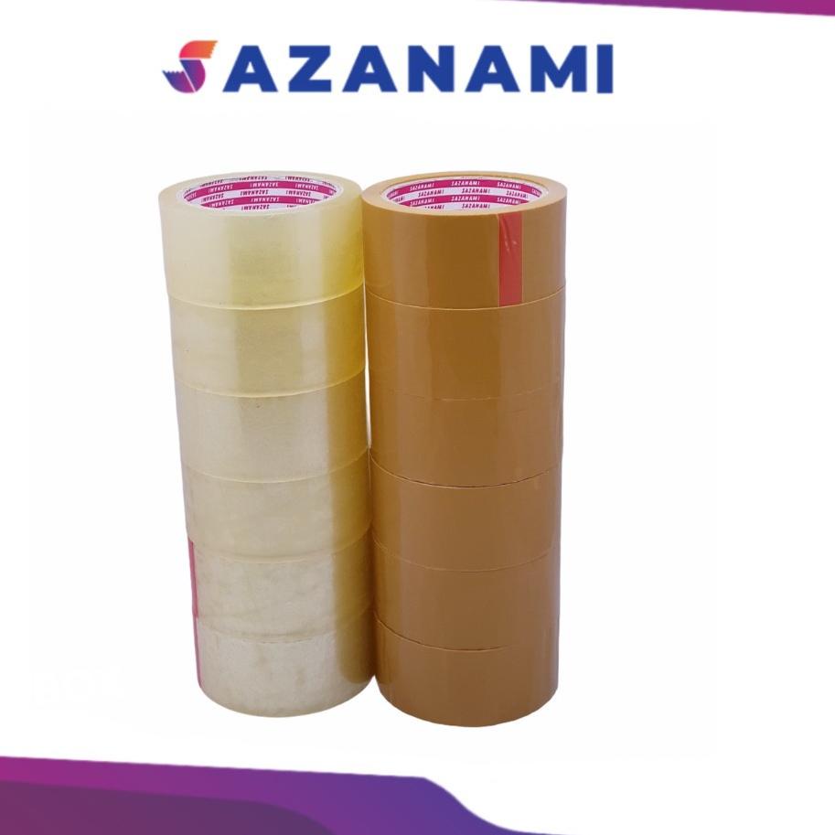 

Dijamin Awet Lakban Bening 2" Inch 80Y Yard Sazanami Opp Tape Isolasi Selotip