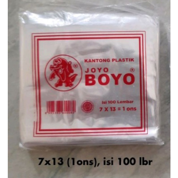 Jual Kantong Plastik Pp 1 Ons Joyo Boyo 713 Isi 100 Lbrpack Shopee Indonesia 3996