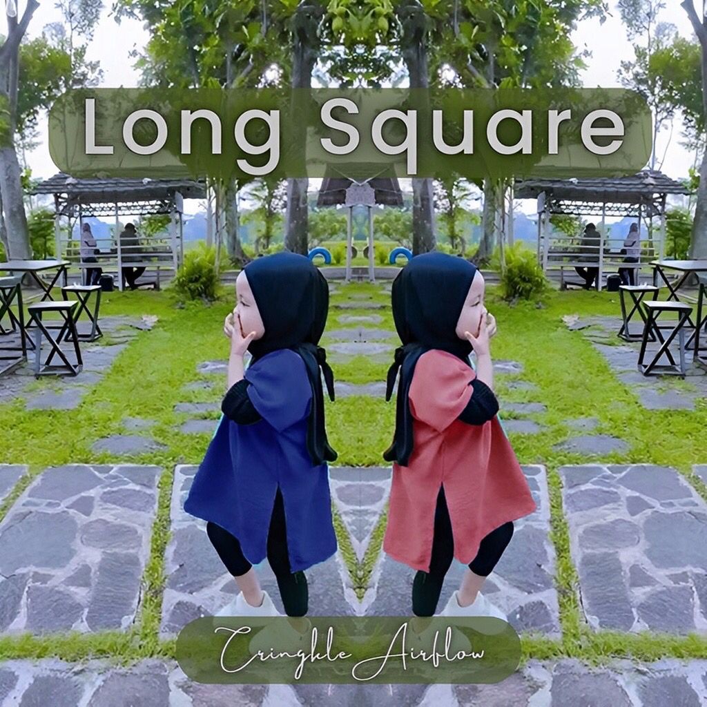 LONG SQUARE ANAK CRINKLE AIRFLOW UNTUK ANAK 1-3 THN