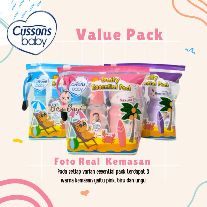 Cussons Baby  Essential Value Pack Travel /Daily/Basic/Complete | Mini / Medium Gift Set