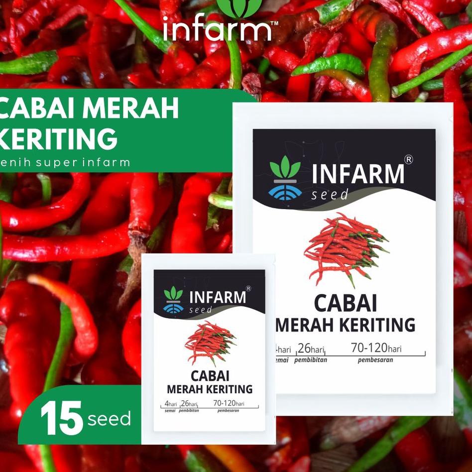 ORIGINAL% INFARM - Benih Bibit Biji Super Cabai Keriting / Cabe Keriting