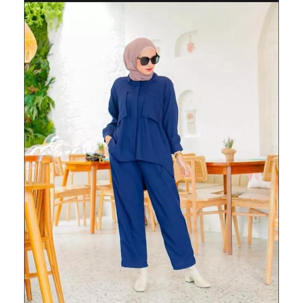 BAJU SETELAN WANITA TERBARU {ruby BAJU+ CELANA } SETELAN WANITA TERBARU TRENN MASA KINI/ 2022