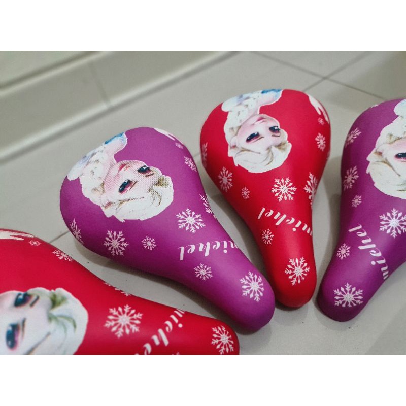 MICHEL GIRL SADEL SEPEDA ANAK MINI BMX UKURAN 12 16 18 INCH SADDLE JOK BICYCLE KID SADLE KARAKTER GAMBAR PEREMPUAN WANITA PRINCESS FROZEN