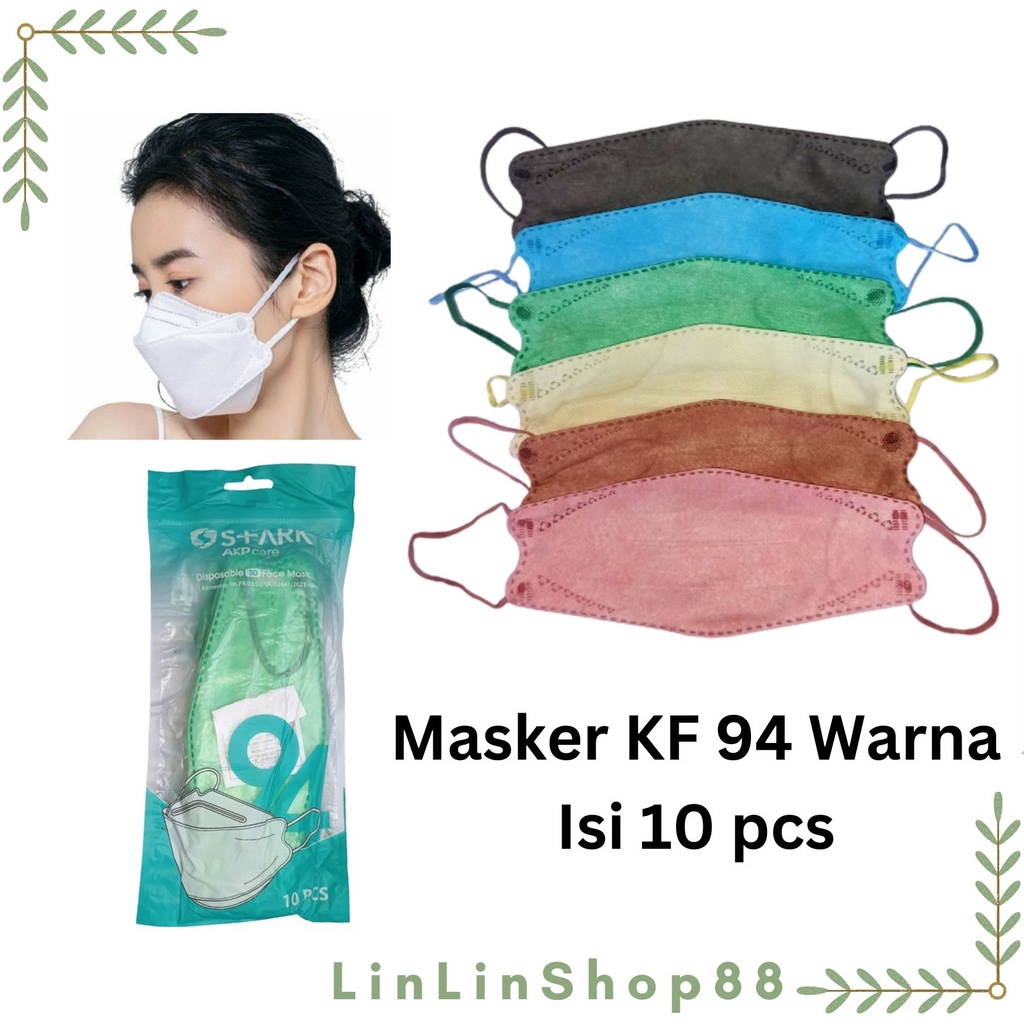 Masker KF94 Korea 4 ply Premium Quality Warna