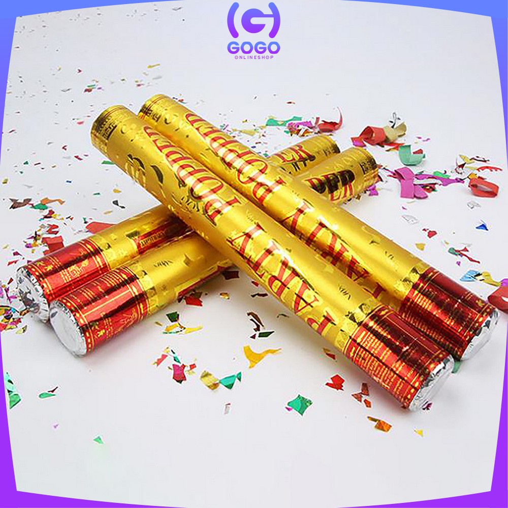 GOGO-C785 Confetti Popper / Party Popper Ulang Tahun &amp; Wedding / Petasan Pesta Semburan Kertas Warna Warni / Souvenir Pesta