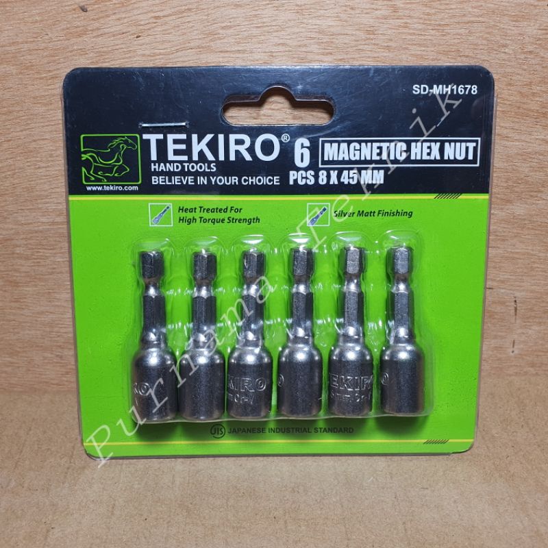 Tekiro Magnetic Nut Tekiro 8 x 45  Mata Untuk Baut Baja Ringan Mata Taso - Satuan