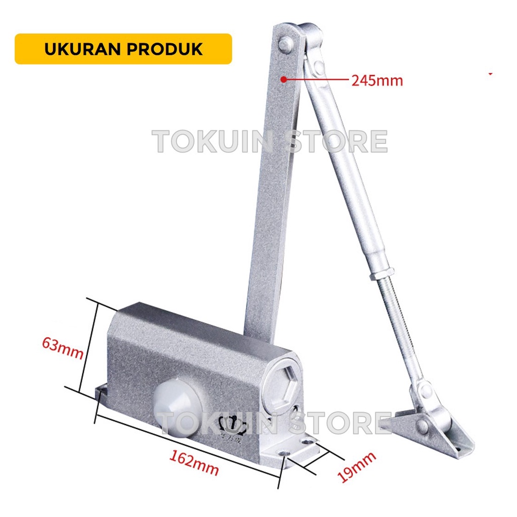 Automatic Door Closer Penutup Pintu Otomatis Penahan Pintu Hold Open