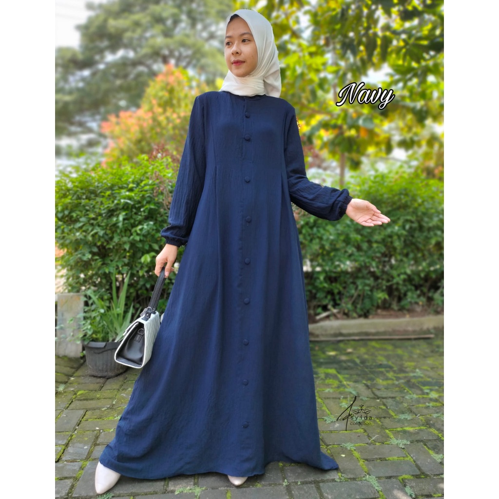 Gamis Dress Valine Crinkle Airflow Premium Terbaru dan Termurah By ARSYIDA