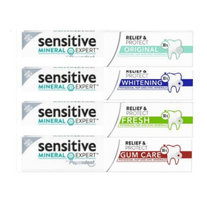 Pepsodent Sensitive Mineral Expert Whitening/Original 100gr~ Pepsodent Sensitive Original 100%