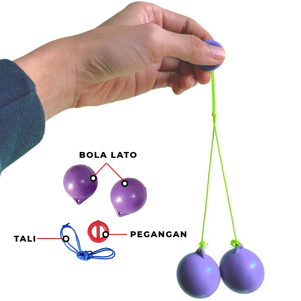 Lato Lato Mainan Anak Katto Katto Tok Tok Bola Tali Etek Etek Viral Latto Latto Mainan Jadul | GROSIRXPRESS