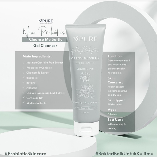 NPURE Noni Probiotics Gel Cleanser | Npure