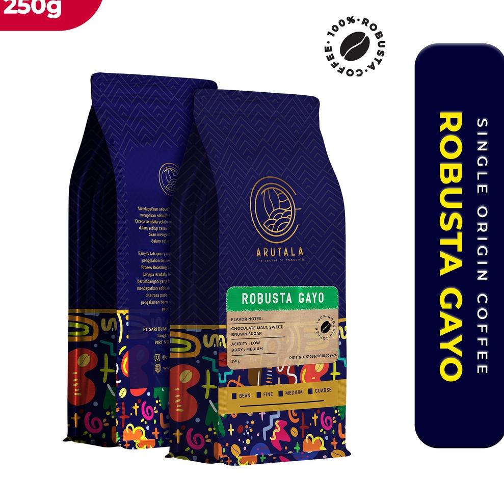 

SALE 2.2 ARUTALA Kopi Gayo Alur Badak Robusta Coffee 250 gram .,..,.,.,.