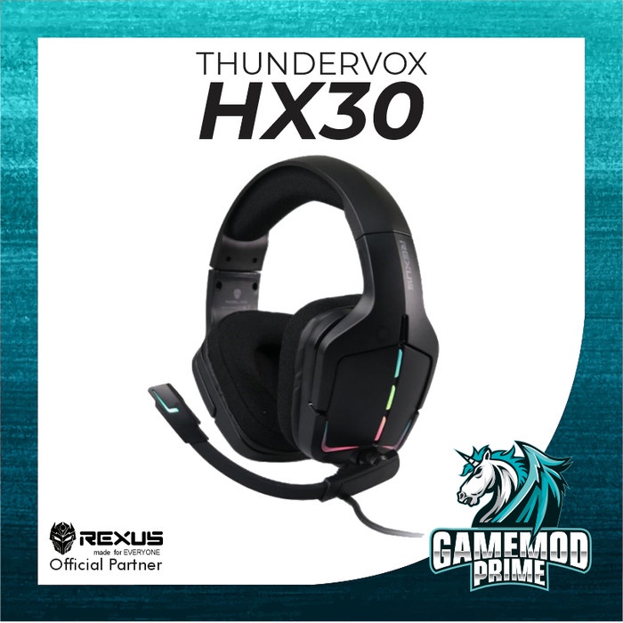 Headset Gaming Rexus Thundervox Stream HX30 7.1 Surround HX-30 USB