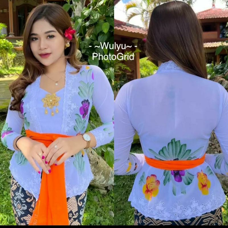 kebaya bordir lukis murah terbaru