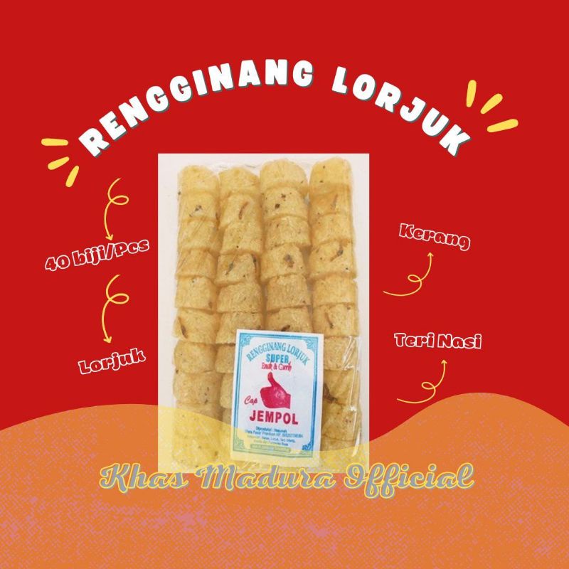 

Rengginang Lorjuk 40 Biji Diameter Sedang Rengginang Khas Madura