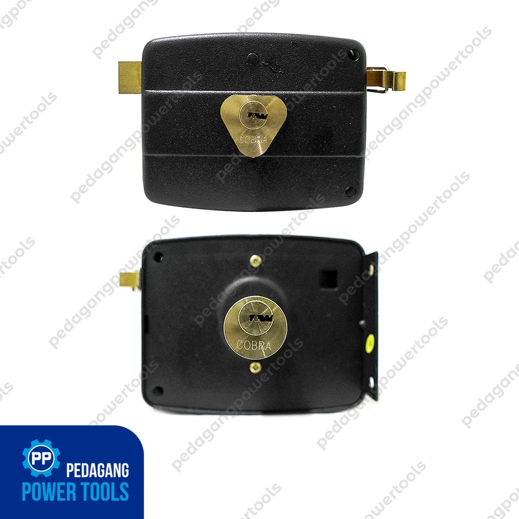 COBRA HITAM KUNCI PINTU BESI OTOMATIS GERBANG PAGAR GARASI RIM LOCK