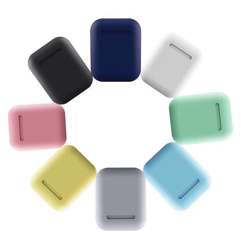 Headset Blutooth earphone macaron i12