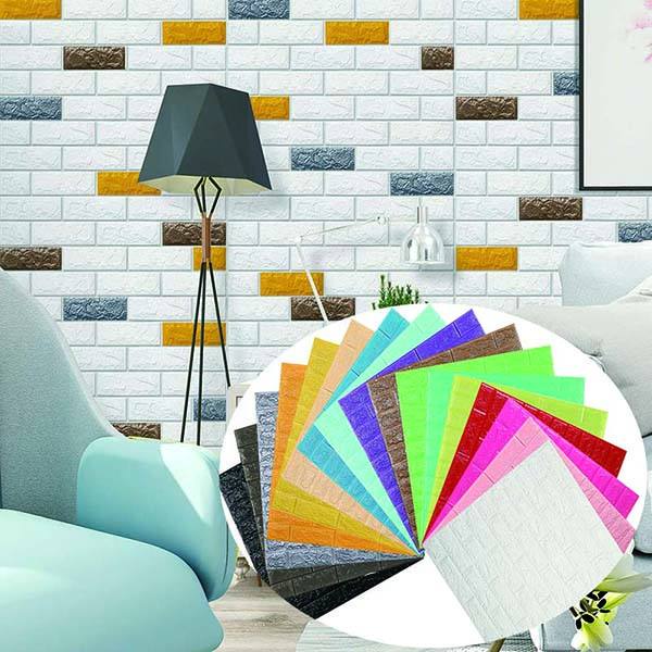 PALING MURAH ! Wallpaper Dinding FOAM Timbul 3D Bata Putih CLASSIC BRICK BEST SELLER D001 - XOBOX