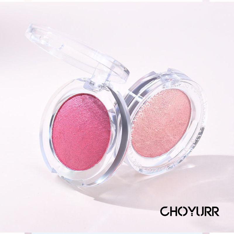 【COD】3 In 1 Blush On Cheek Blossom / Highlighting Pearlescent / Eyeshadow Shimmery Pressed Sweet Face Cheek Natural Tahan Lama-CH