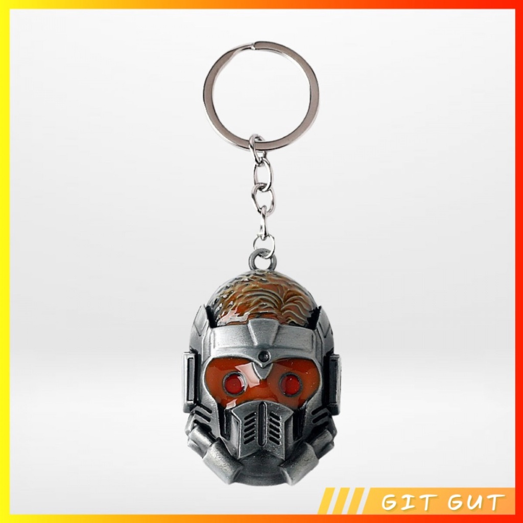 Keychain Gantungan Kunci Guardians of The Galaxy Star Lord Mask